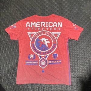 American Fighter Heather Red Tee